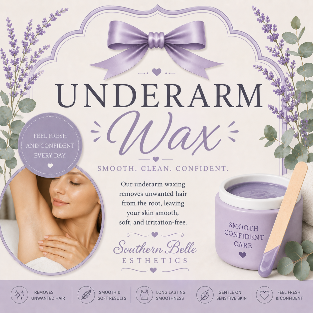 Underarm Wax at Southern Belle Esthetics in Marion, NC