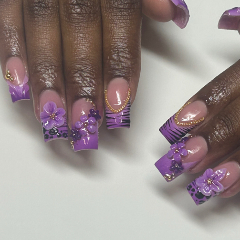 Acrylic Full Set: Smedium at The Nail Room by Tee in Pittsfield, MA