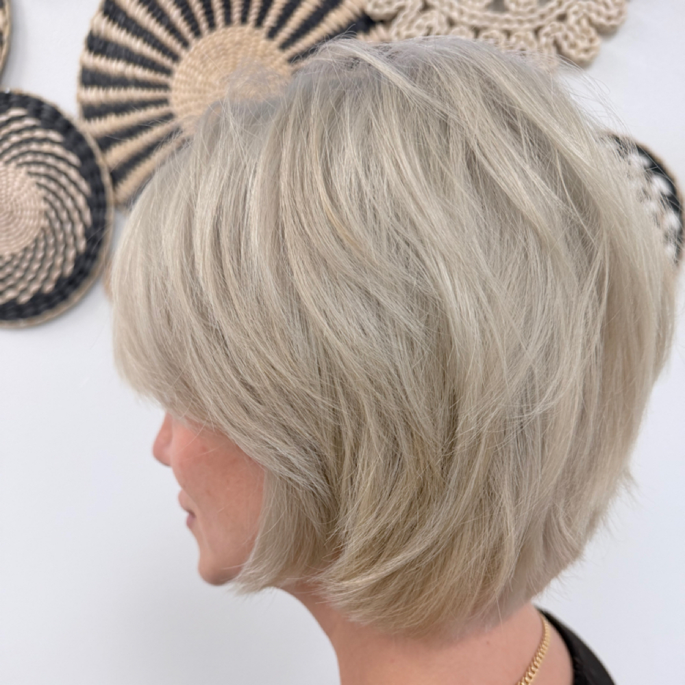 Blonde Root retouch at BeautyByChristinaC/Mae&CoSalon in Grafton, WI