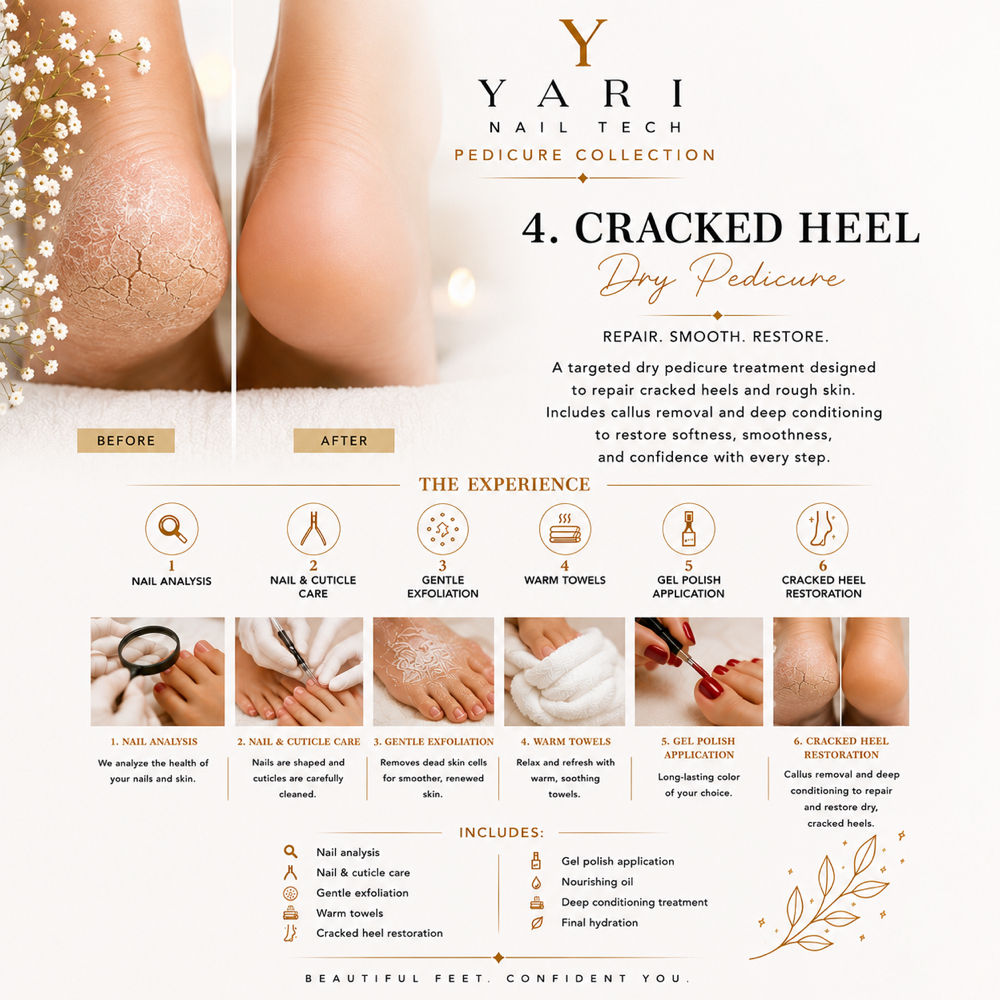 Cracked Heel Renewal Therapy at Yari Nail Tech in Covina, CA