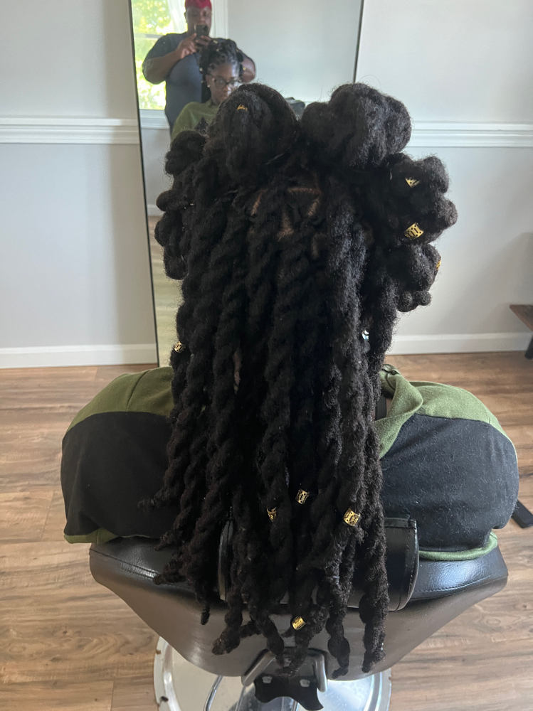 Bantu Locs at Rosegold Beauty in Brockton, MA