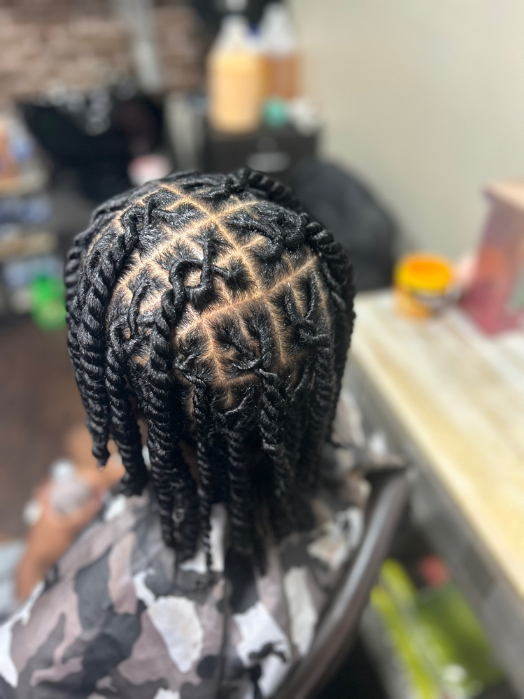 Mens 2 Strand Twist