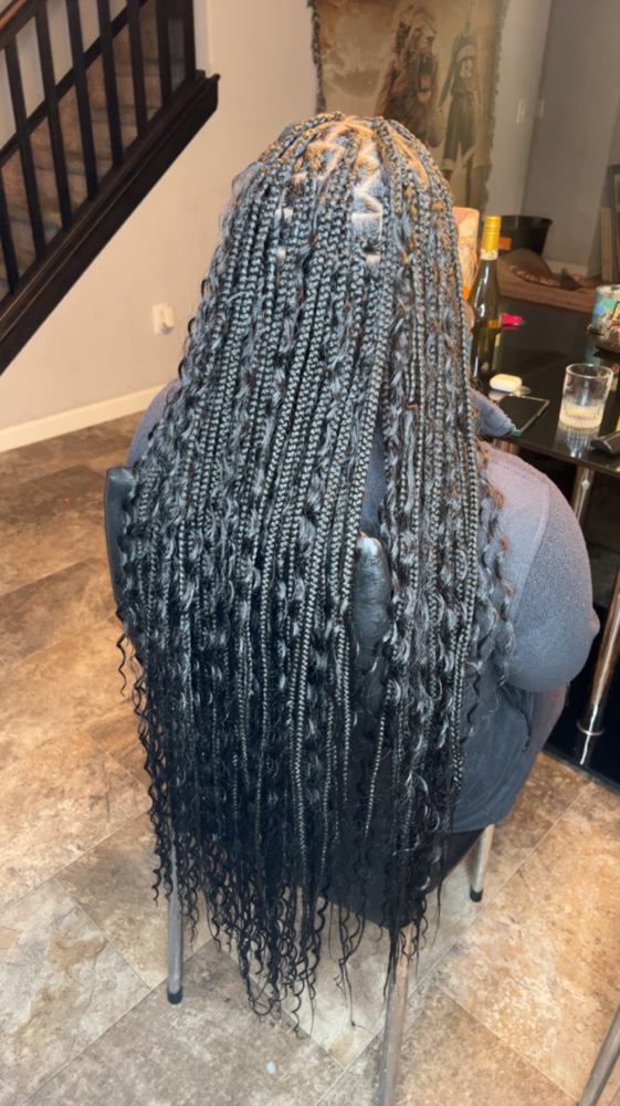 Boho Knotless Braids