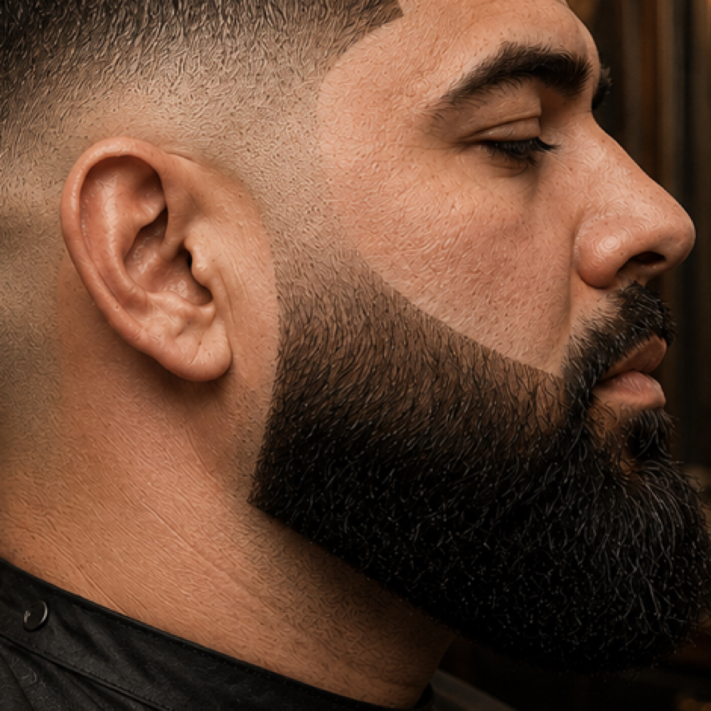 Beard Fade The Grey at Morena Mia Barbershop in Springfield, MO