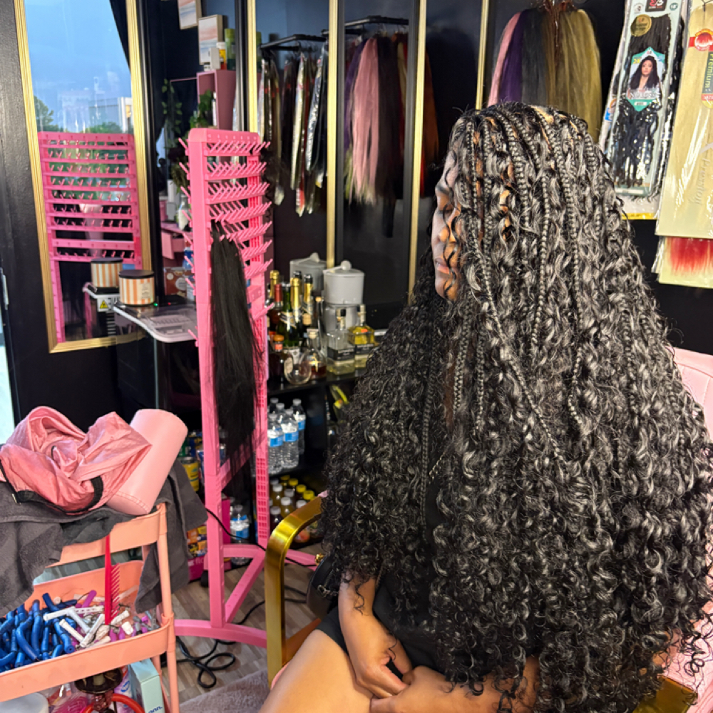 Bora Bora Knotless Braids at TheRaiSlayzExperience in Houston, TX