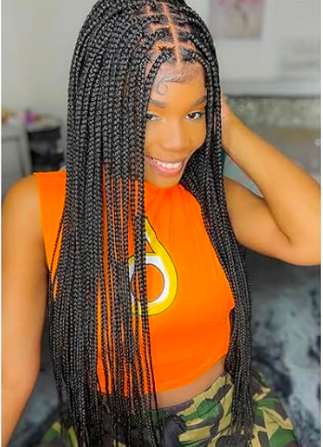 Medium Knotless Braids at Faithful Beauti LLC in Orlando, FL