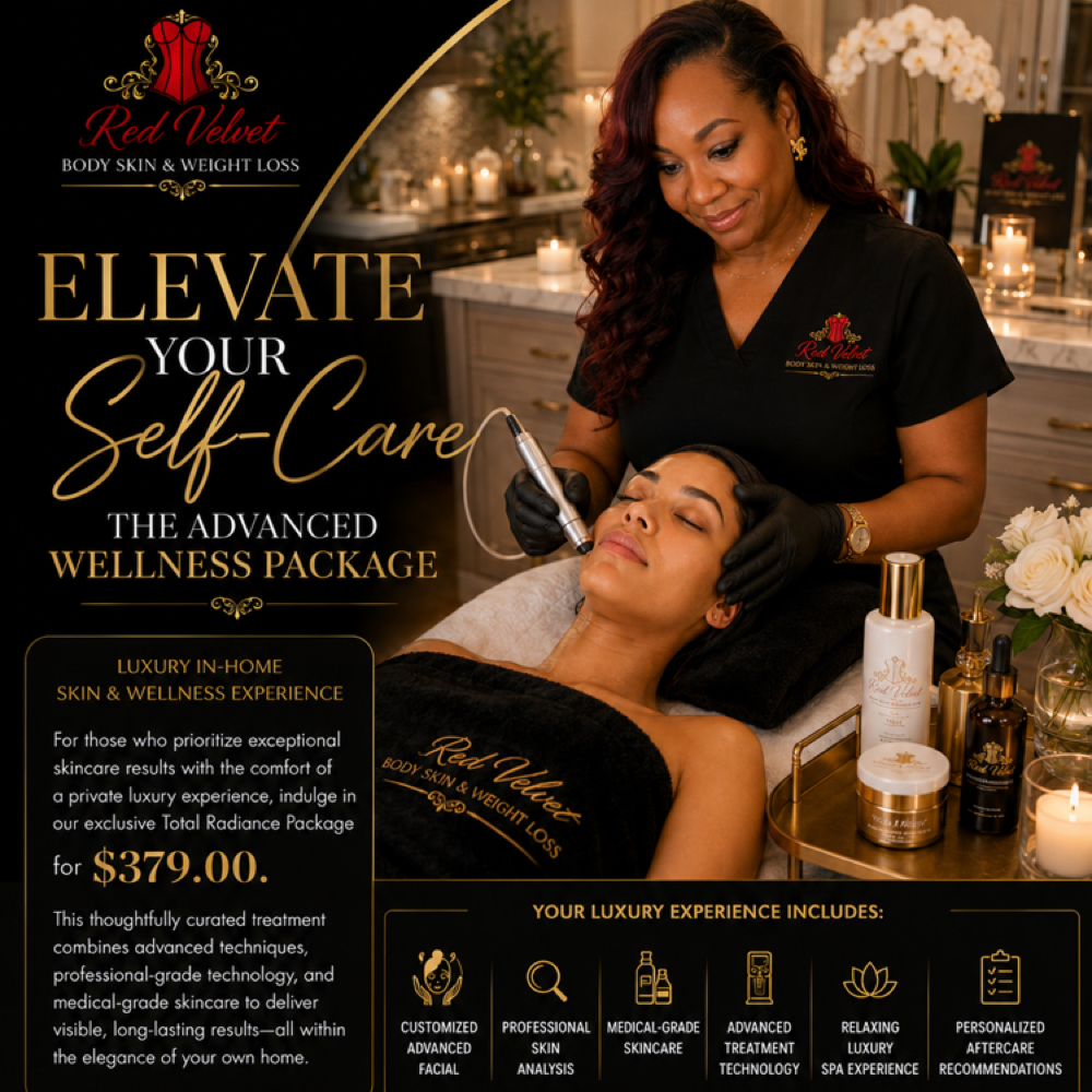 In home luxury Spa Day at REDVELVET Body Sculpting & Skin in Summerville, SC