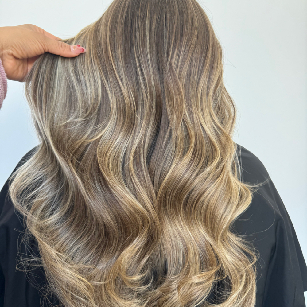 Root Touch-Up + Haircut at Esencia Hair Studio in Nazareth, PA