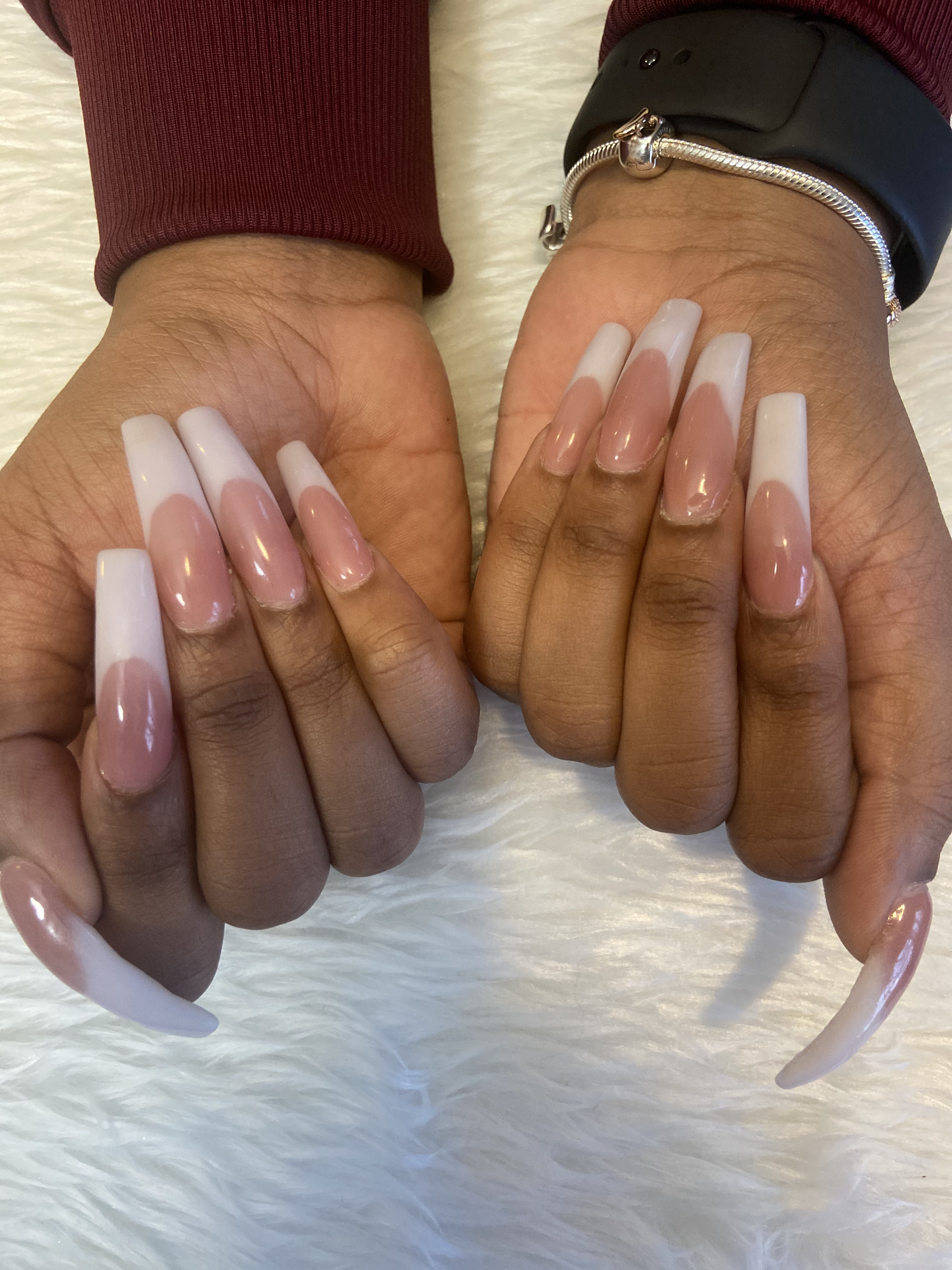 Pink And White Set Long