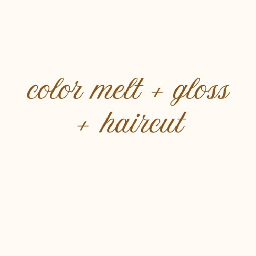 color melt + gloss + haircut at Haley Gabriel Hair in Round Rock, TX