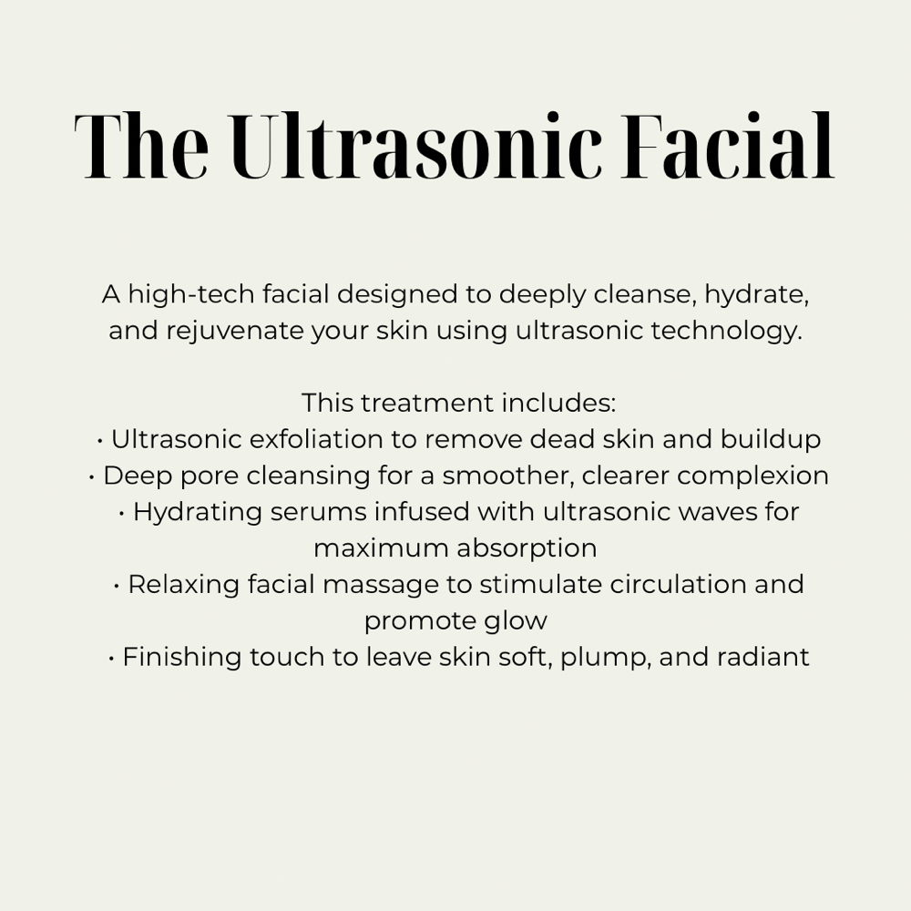 Ultrasonic Facial Add To Service at The Scalp Bar in Plymouth, MA