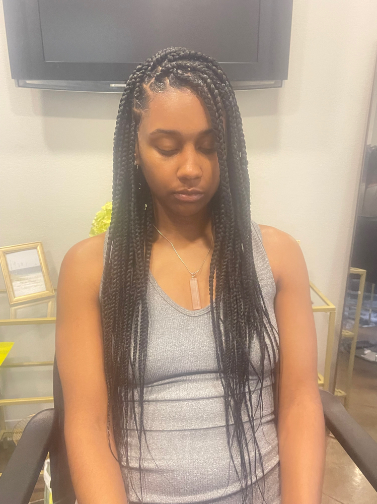 Medium Knotless Braids