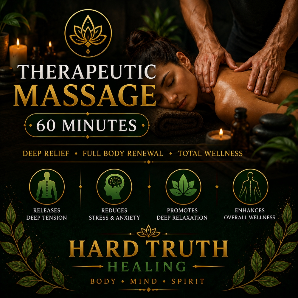 Therapeutic Massage 60 Min at Hard Truth Healing & Massage in Oak Park Heights, MN