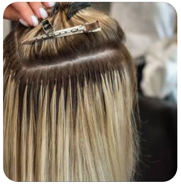 K Tip Extensions at Anna at Create Hair Lounge in Kent, WA