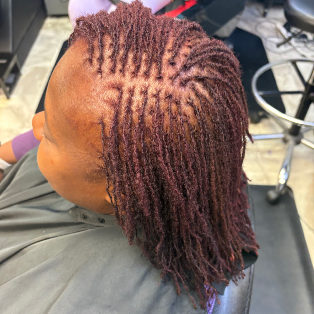 Tiny Loc Coloring at Exquisite Touch By Zakiya in Durham, NC