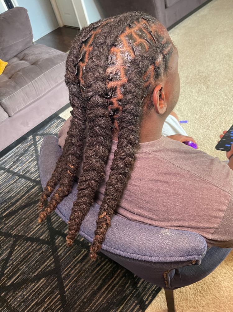 Retwist & Style ( Back Length ) at Loc’d with Autz in Mcclellanville, SC