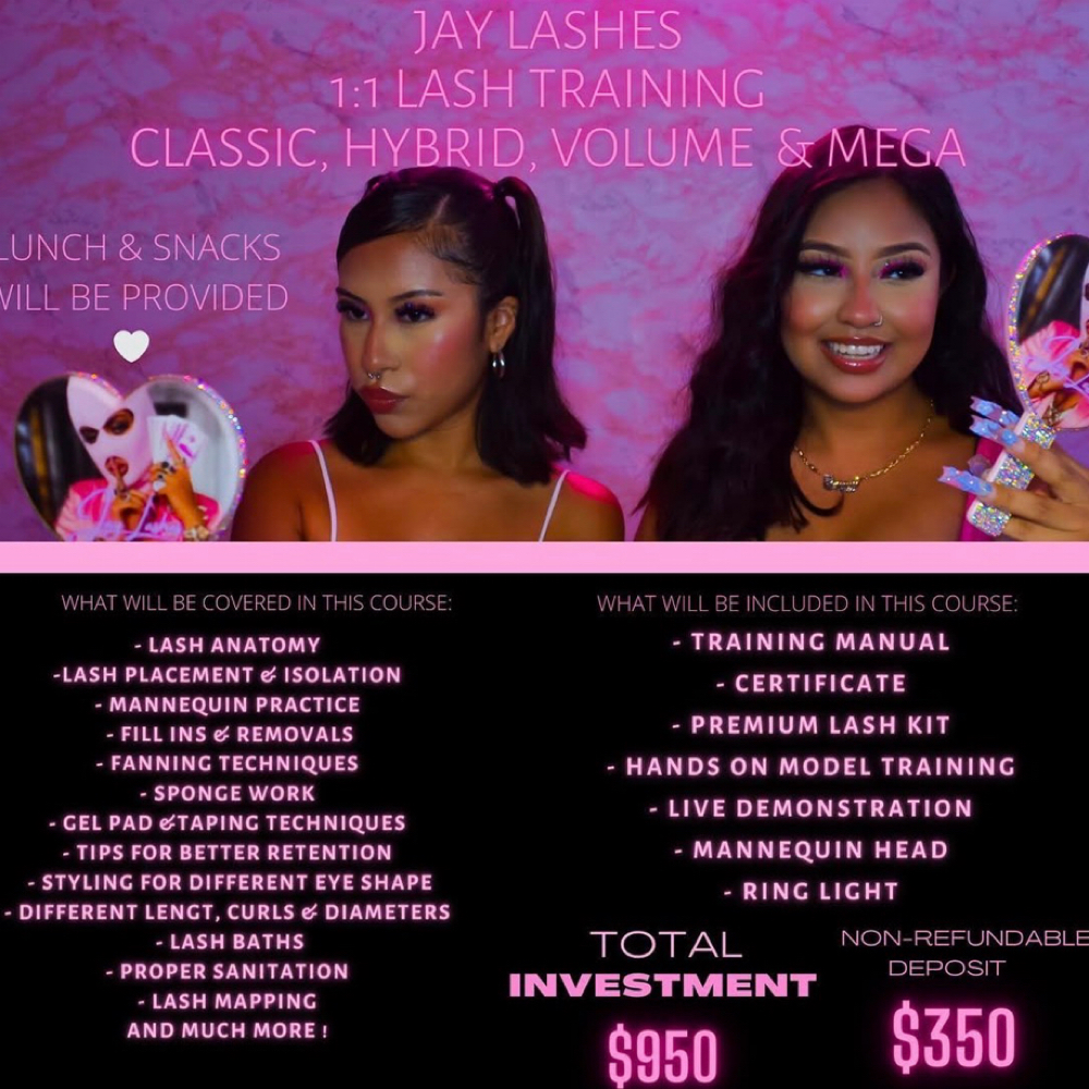 1:1 Lash Class at Jay Lashes in Brooklyn, NY