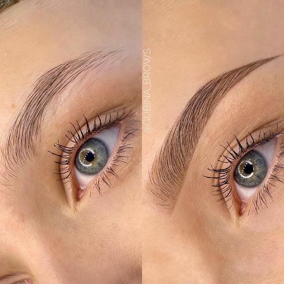 Brow lamination + tint + wax