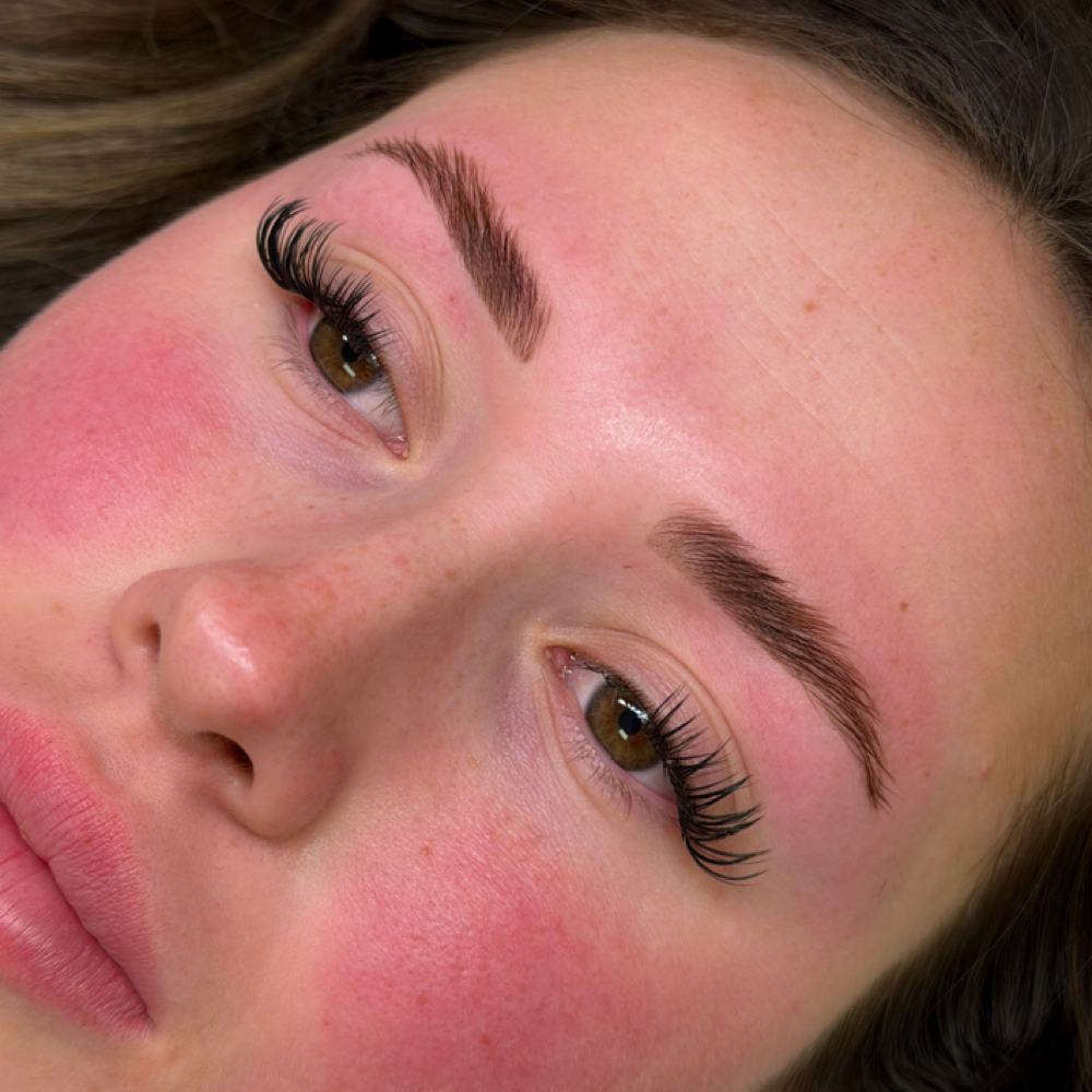 Brow lamination + tint + wax at american.beauty hair studio in Diamond Springs, CA