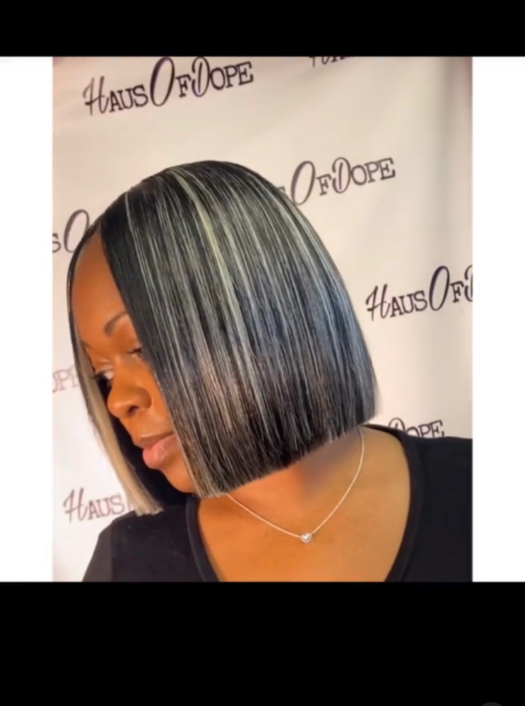 QUICK WEAVE BOB/ Natural leave out