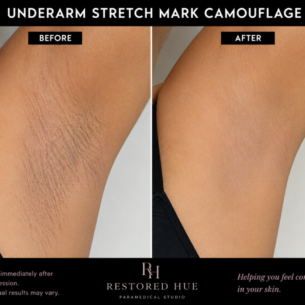 Underarm Stretch Mark Camouflage at Restored Hue Paramedical Studio in Atlanta, GA