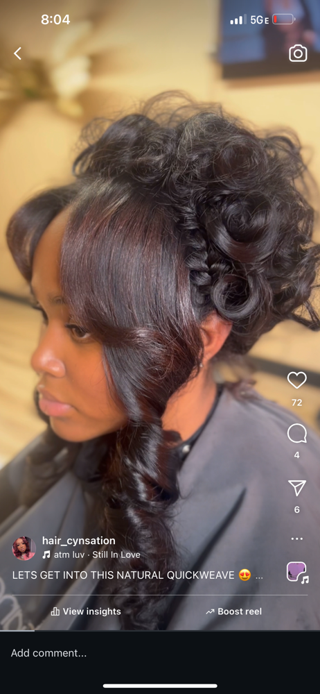 Quickweave/pin Up/2fishtails