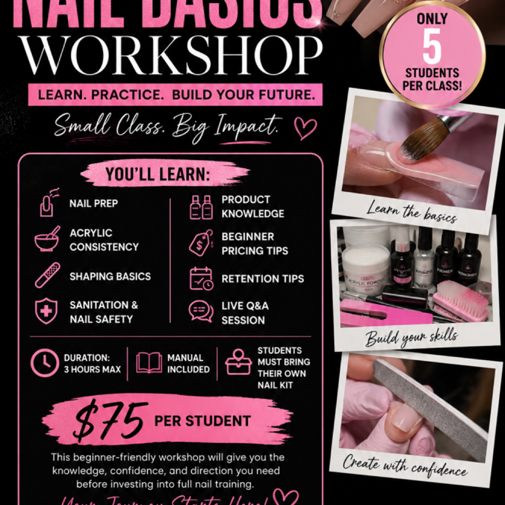 Q&A Nail Basics Workshop at ALL Thingz Her in Wake Village, TX