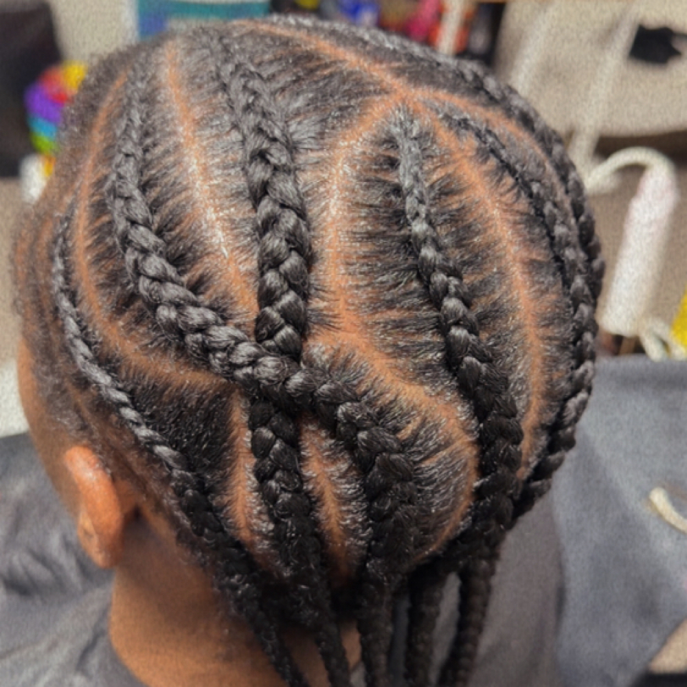 Cornrows No Extentions at DeeplyRootedSalon in Iowa City, IA