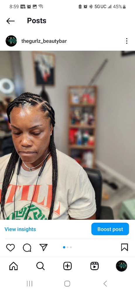 The Gurlz Medium Knotless Braids
