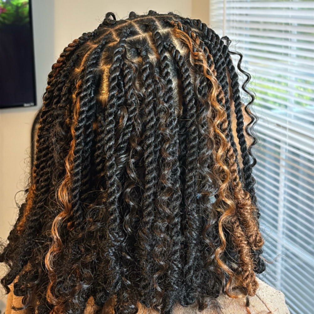 Bob Marley twist - bob length at Knotless By Mya in union city, GA