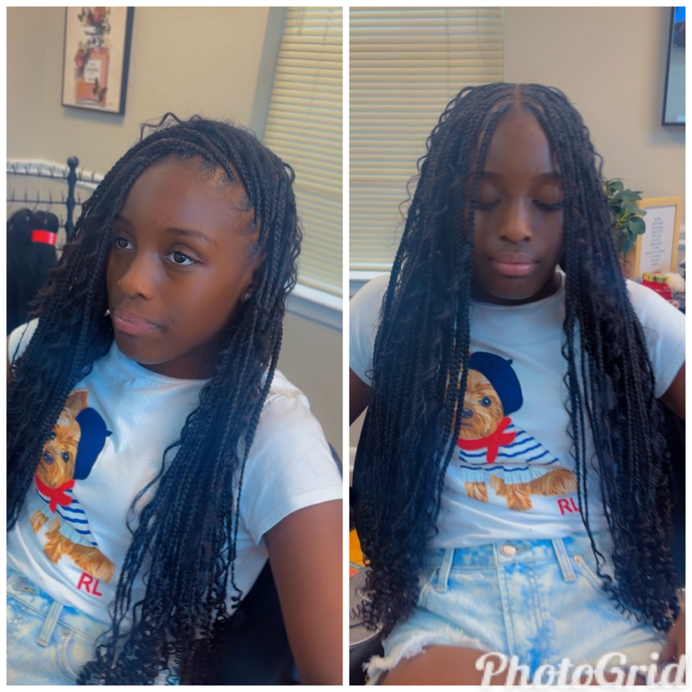 Kids Small Bohemian Knotless at Five31 Braid Boutique in Mobile, AL