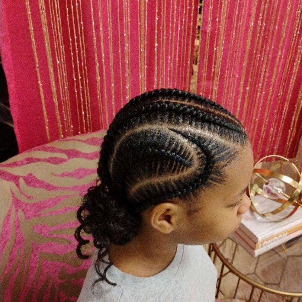 Kids Stitch Braids at Shades Of Fee Beauty Boutique in Baltimore, MD