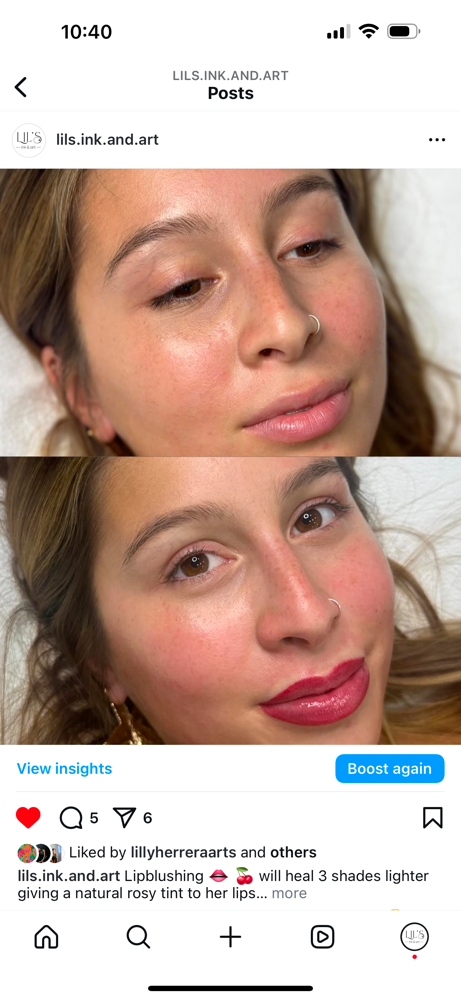 Lipblushing