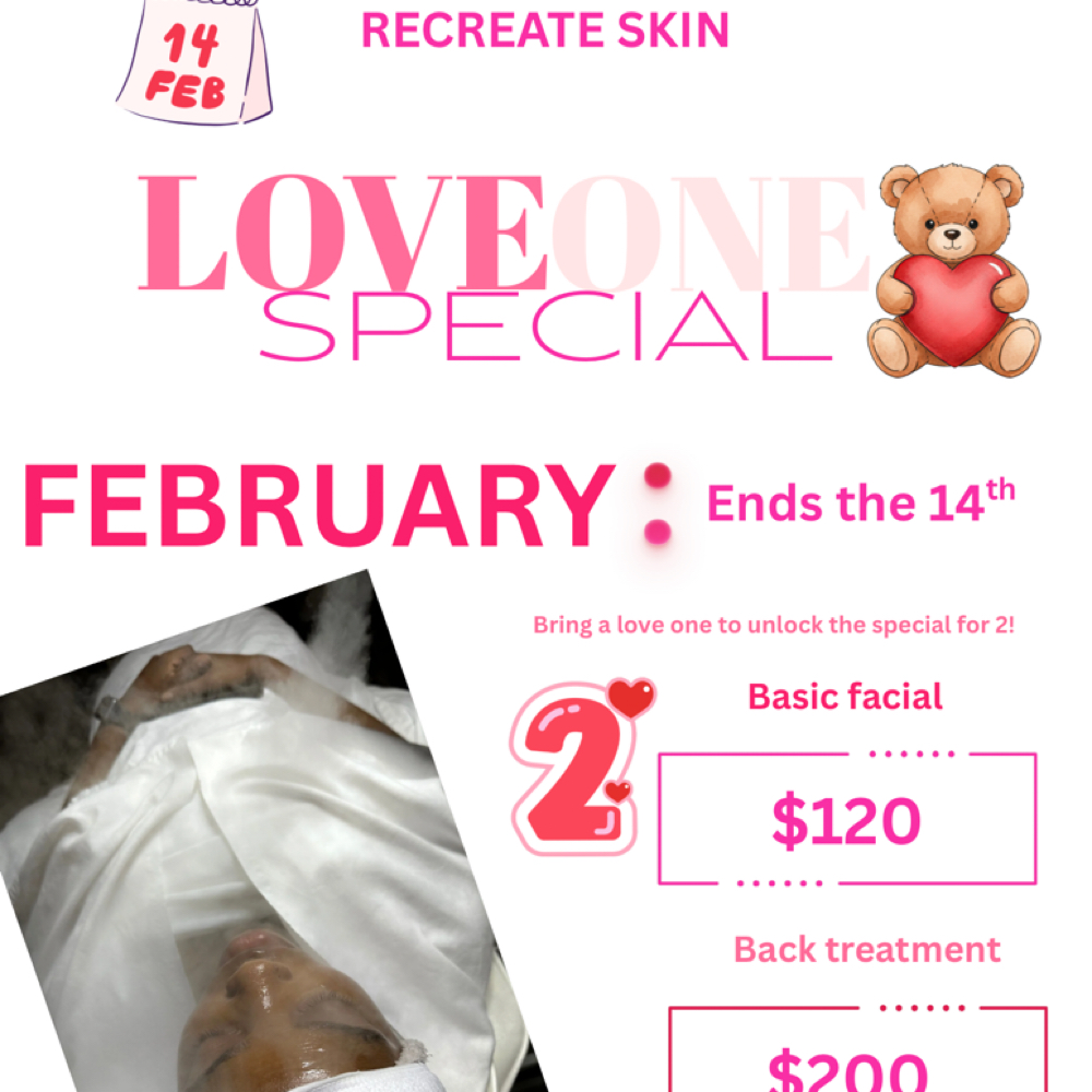 Love One Special at Recreate Skin in Fayetteville, GA