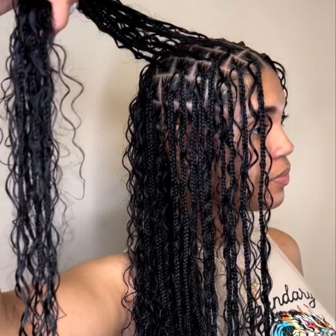 Boho Knotless Braids at Loreign Creationz in Laurel, MD