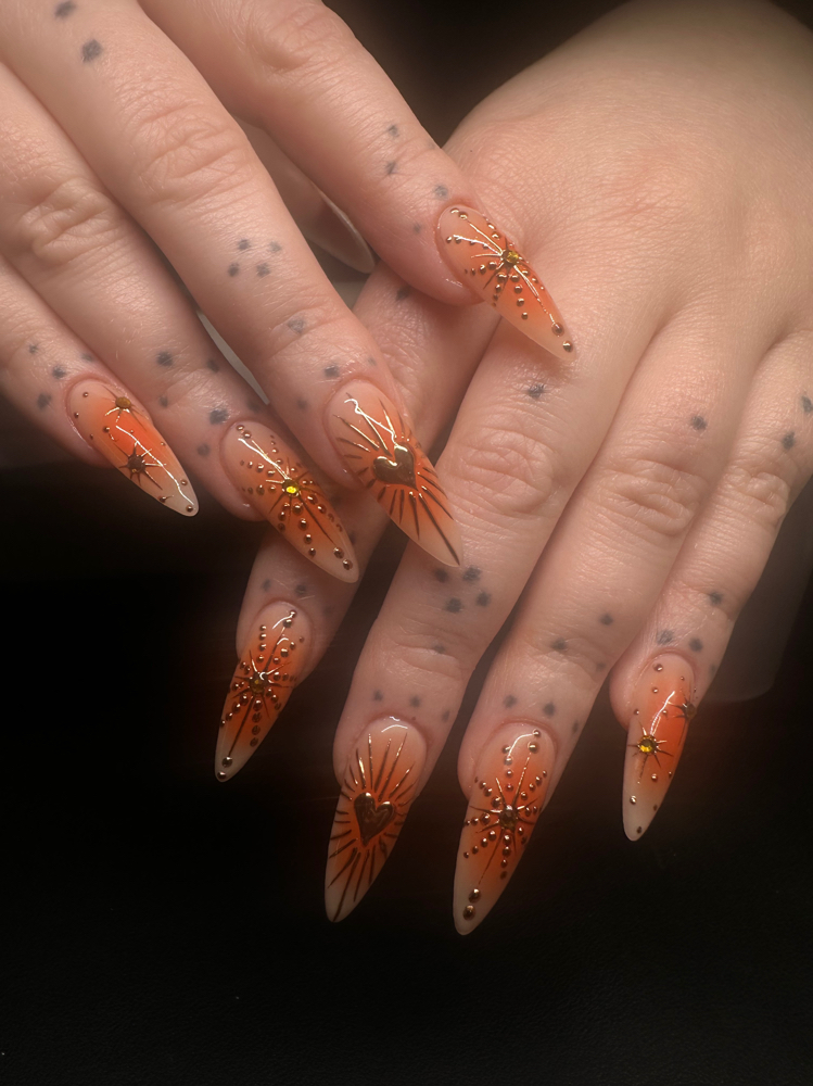 Gel X Full Set + Intricate Art
