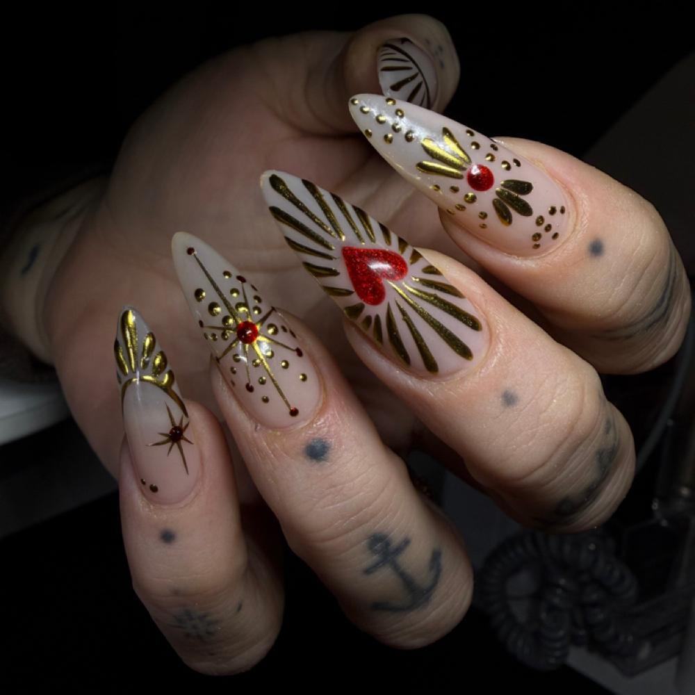 Gel X Full Set + Intricate Art at Julia Maupin in Louisville, KY