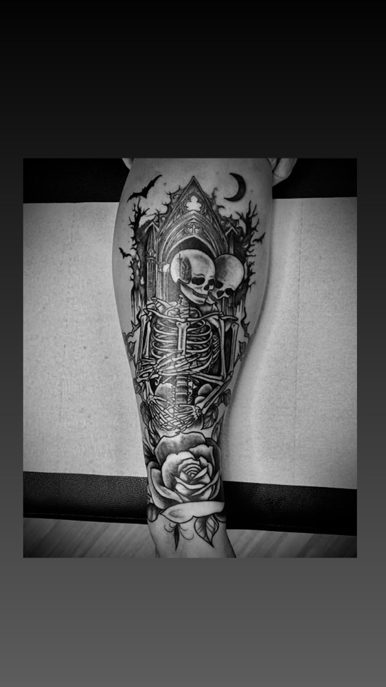 Lower Leg (Shin/calf) at Selena Maria Tattoos in Greece, NY