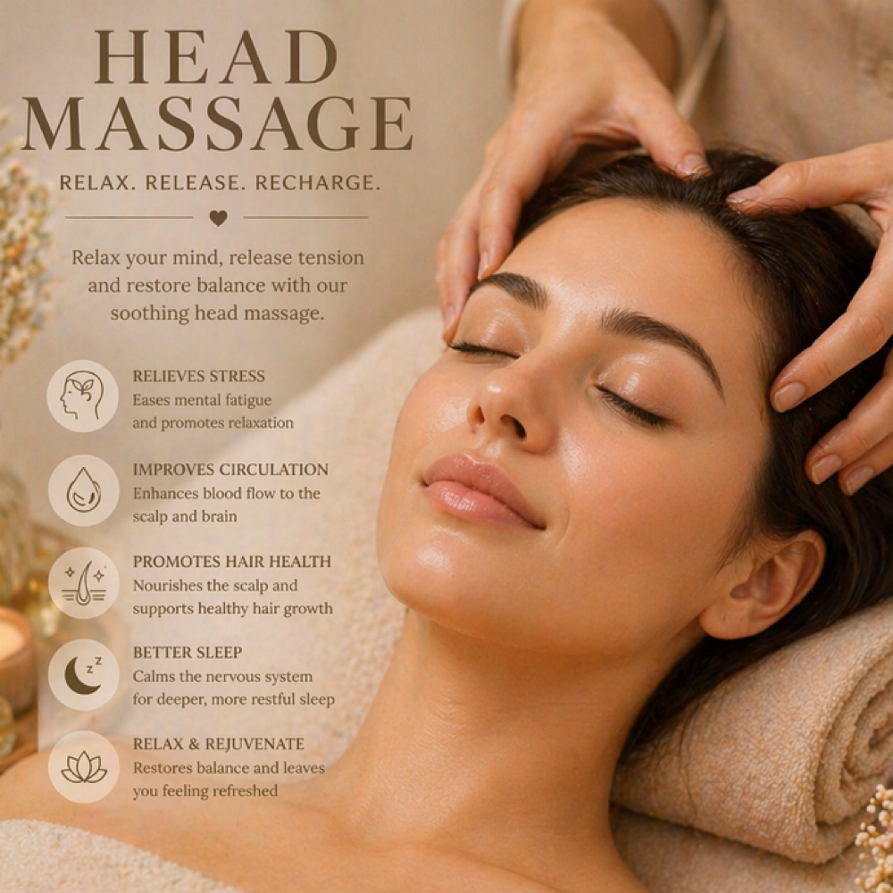 Head Massage at Ambertipz in Raleigh, NC