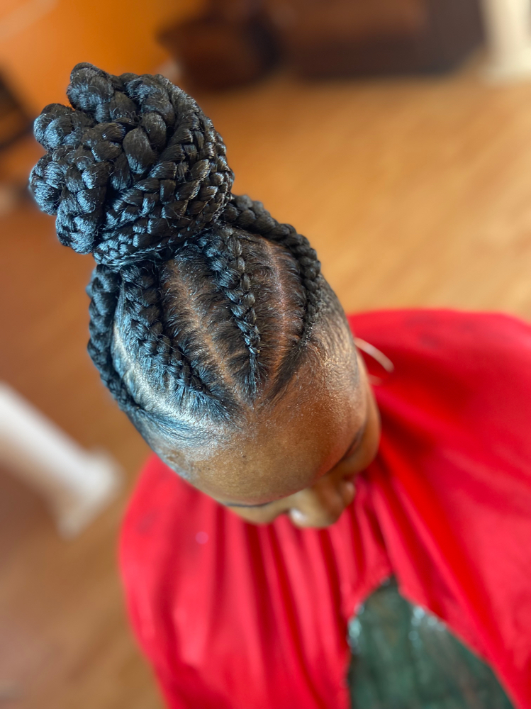 Braided Updo (Bun Or Ponytail)