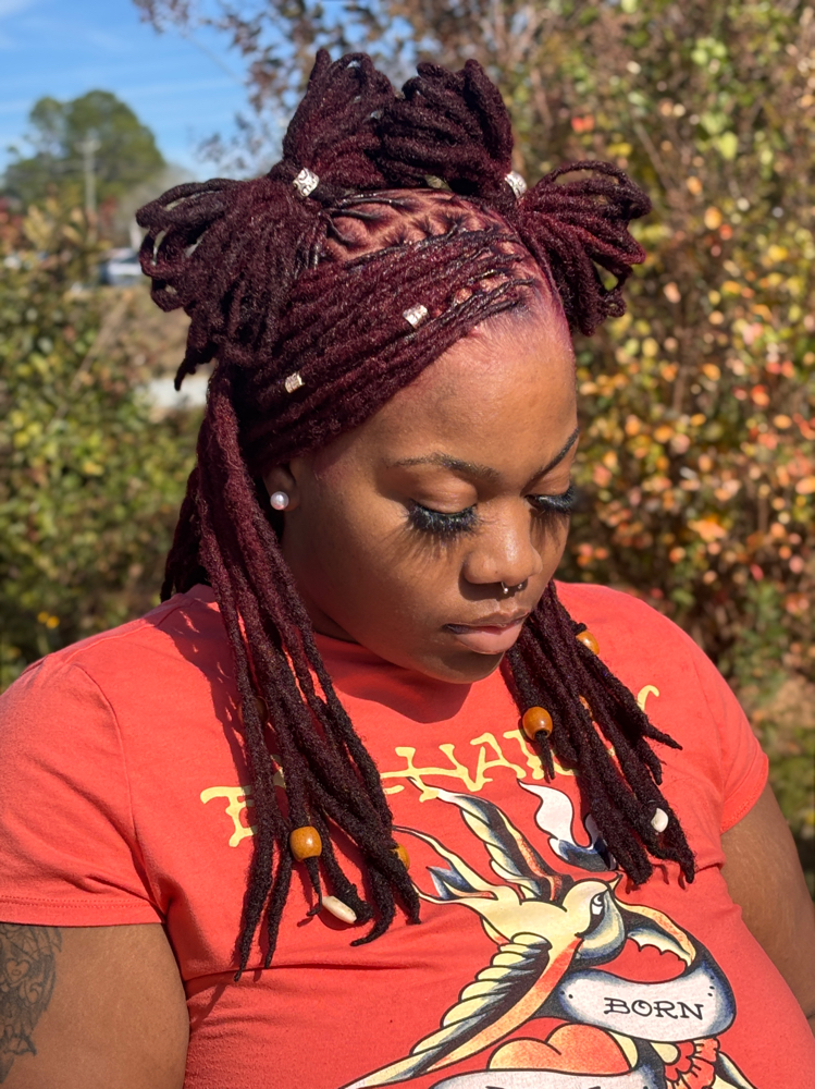 Retwist & Style + Color Job at Mya The Locologist in Columbus, GA