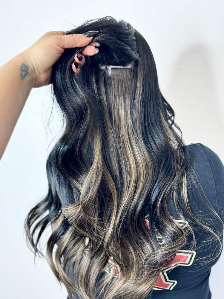 Tape In Extension Move Up at Purple Strand Beauty Salon in Las Vegas, NV