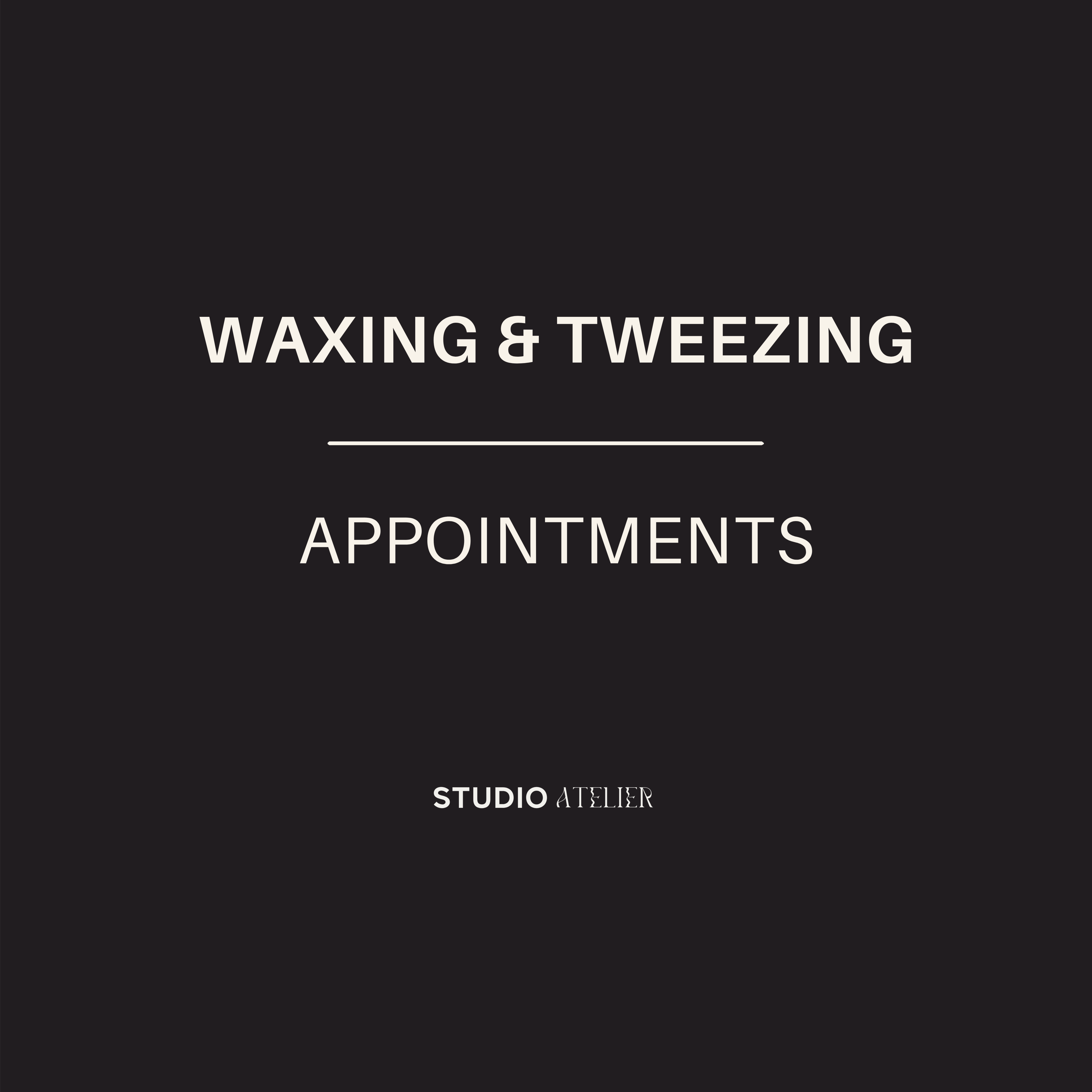 WAXING / TWEEZING at Atelier in Richmond, VA