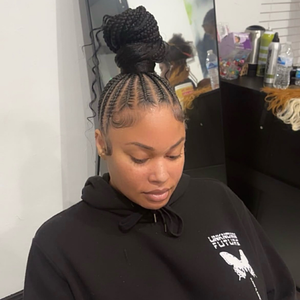 Feed-In Braid Ponytail at The Braid Society in Olive Branch, MS