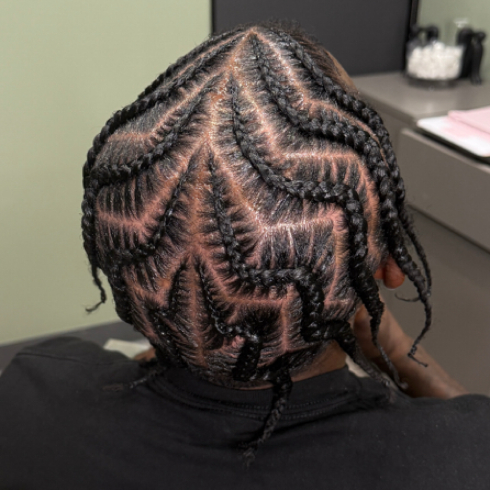 Stitch Braids at Key Barbering in Houston, TX