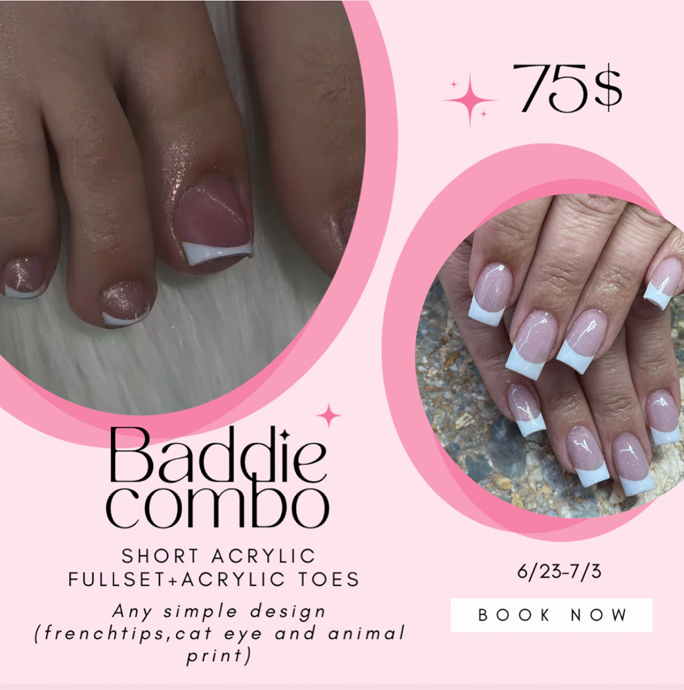 The Baddie Combo✨🩷 at naillz.by.ash in Bakersfield, CA