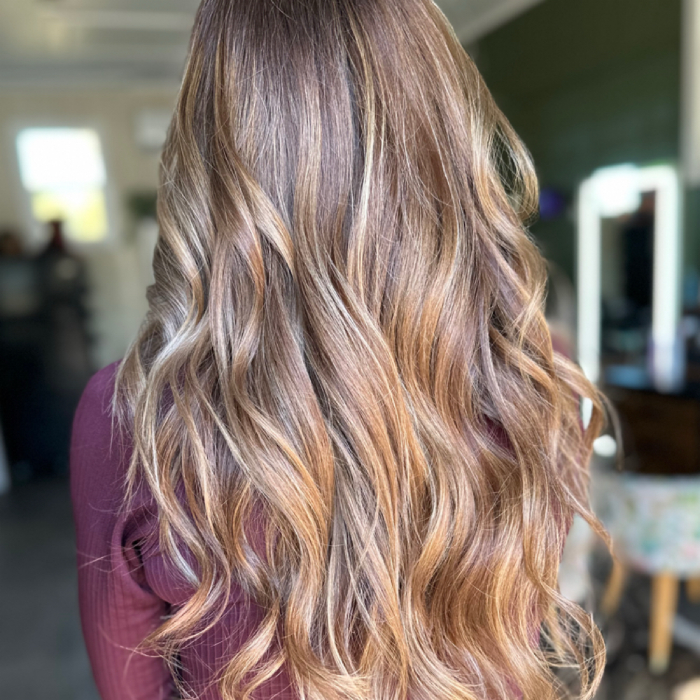 Root Retouch With Highlights at hair by Whitney Hurst in Mineral Wells, TX