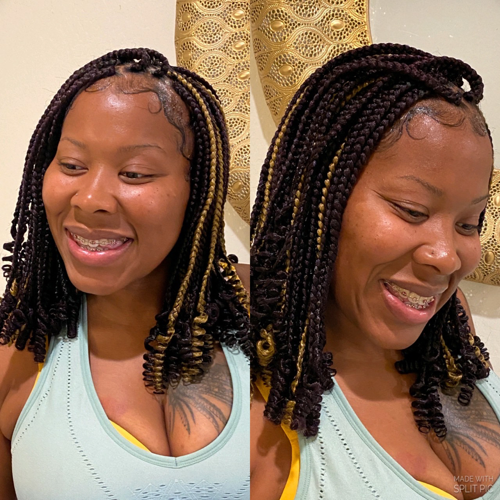 Box Braids With Curls