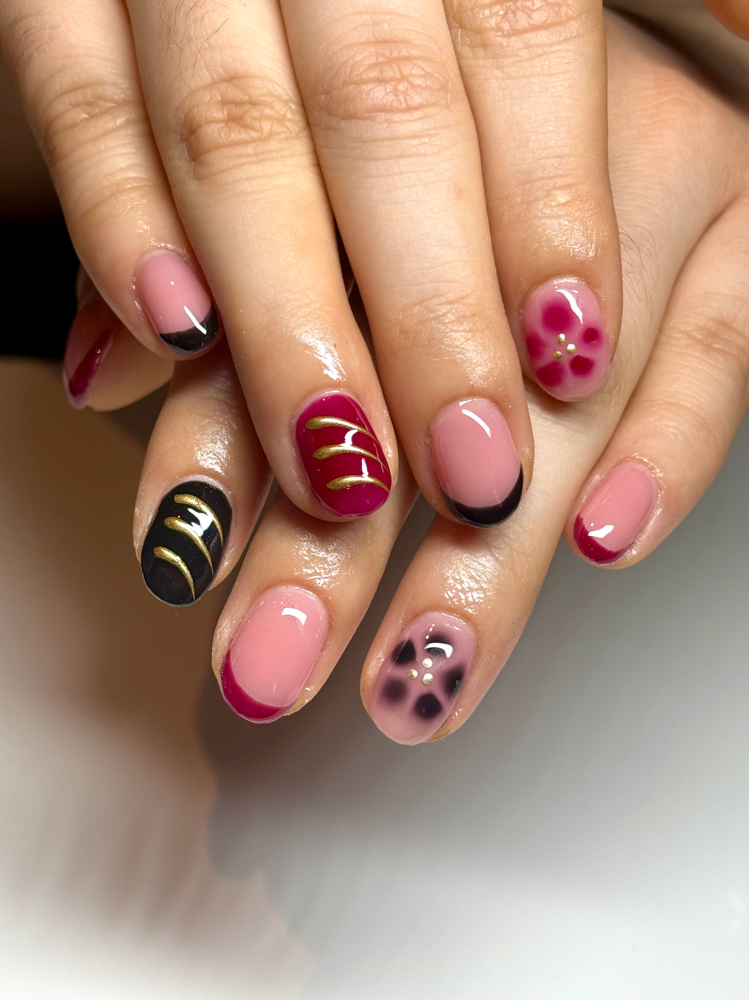 Soft Gel Overlay w/Art at Nailsbymj956 in McAllen, TX