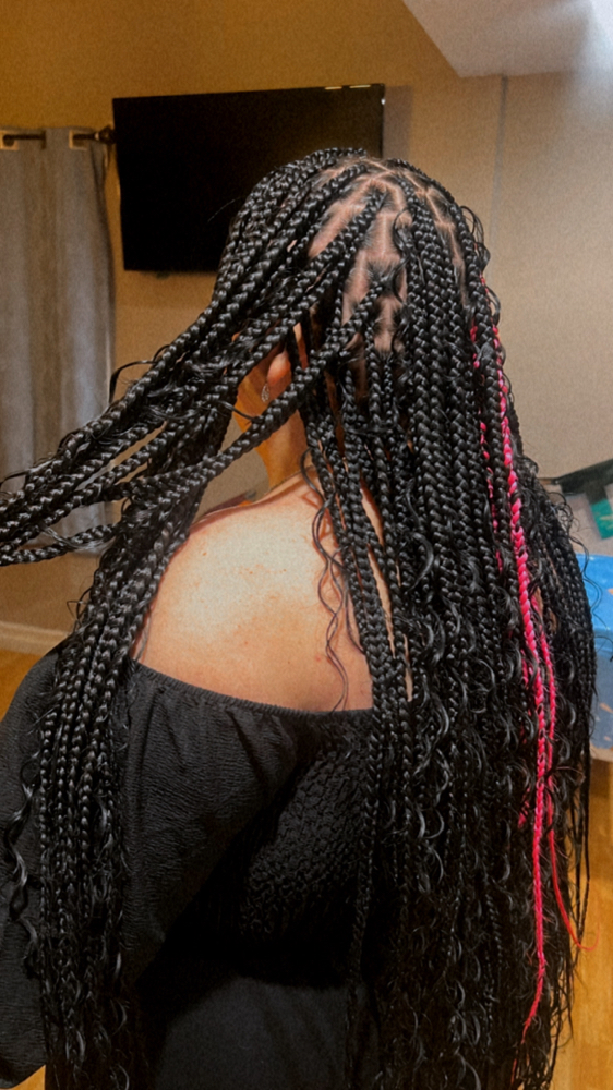 Bohemian Box Braids ShMedium